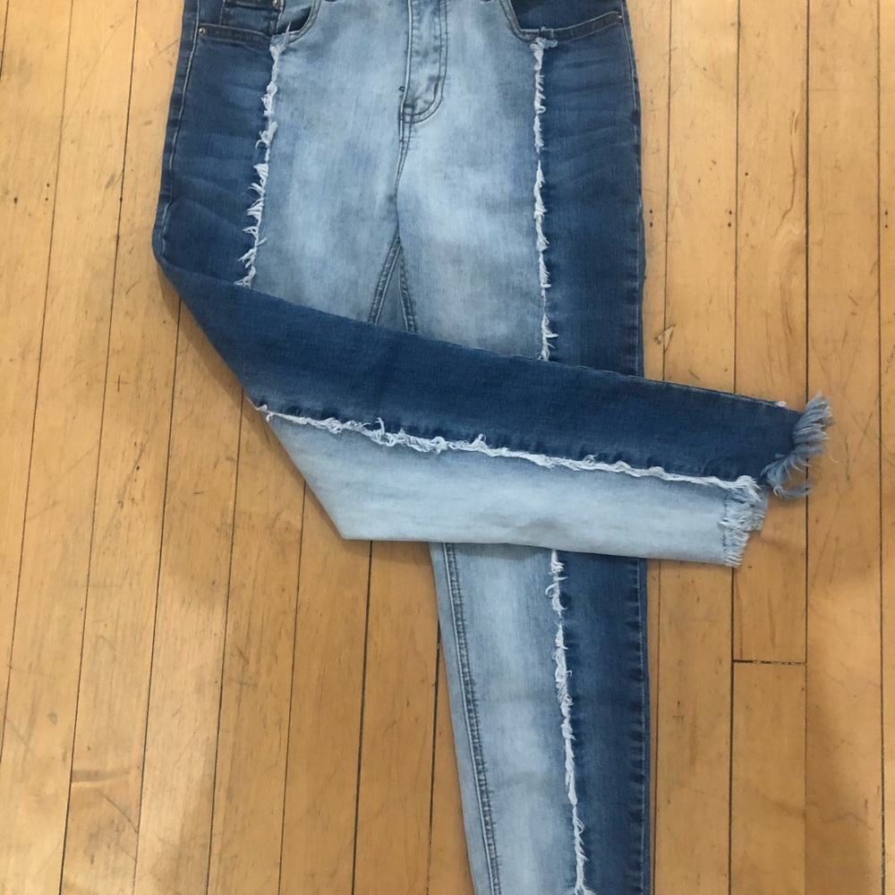 Multicolor Distressed Jeans - Picture 2 of 3